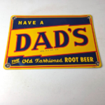 Vintage Dad's Root Beer Sign – Old Fashioned Beverage Store Gas Oil Pump Sign - Image 15