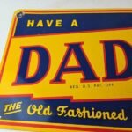 Vintage Dad's Root Beer Sign – Old Fashioned Beverage Store Gas Oil Pump Sign - Image 3