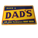 Vintage Dad's Root Beer Sign – Old Fashioned Beverage Store Gas Oil Pump Sign - Image 2