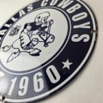 Vintage Dallas Cowboys Porcelain Sign – Texas Football NFL Gas Pump Sign - Image 13