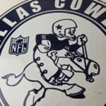Vintage Dallas Cowboys Porcelain Sign – Texas Football NFL Gas Pump Sign - Image 3