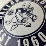 Vintage Dallas Cowboys Porcelain Sign – Texas Football NFL Gas Pump Sign - Image 4