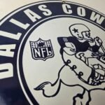 Vintage Dallas Cowboys Porcelain Sign – Texas Football NFL Gas Pump Sign - Image 5