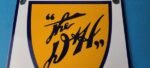 Vintage Delaware & Hudson Sign – Trains Railroad Porcelain Gas Pump Hobby Sign - Image 3