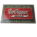 Vintage Dr Pepper Porcelain Sign – Beverage Soda Cola Advertising Bar Gas Sign - Image 2
