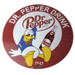 Vintage Dr Pepper Sign – Porcelain Soda Cola Man Cave Collection Sign