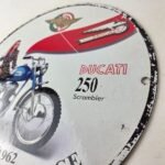 Vintage Ducati Sign – Motorcycle Scrambler Porcelain Auto Gas Pump Sign - Image 10