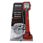 Vintage Eco Balanced Inflation Sign – Tire Service Advertising Porcelain Sign