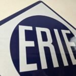 Vintage Erie Railroad Porcelain Sign | Authentic Antique Gas Pump Sign - Image 5