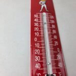 Vintage Esso Gas Station Sign – Service Pump Ad Sign on Porcelain Thermometer - Image 6