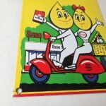 Vintage Esso Gasoline Porcelain Sign – Oil Drop Boy Scooter Vespa Gas Pump Sign - Image 11