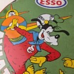Vintage Esso Gasoline Sign – Goofy Aviation Service Station Porcelain Gas Sign - Image 3