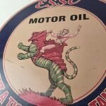 Vintage Esso Gasoline Sign – He-Man Action Figure Toys Porcelain Gas Sign - Image 4
