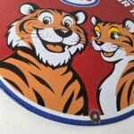 Vintage Esso Gasoline Sign – Tiger Gas Station Porcelain Gas Sign - Image 11