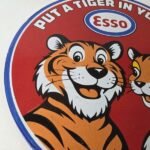 Vintage Esso Gasoline Sign – Tiger Gas Station Porcelain Gas Sign - Image 6