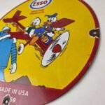 Vintage Esso Sign – Gasoline Service Station Porcelain Sign - Image 14