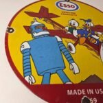 Vintage Esso Sign – Gasoline Service Station Porcelain Sign - Image 6