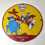 Vintage Esso Sign – Gasoline Service Station Porcelain Sign - Image 8