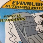 Vintage Evinrude Outboards Porcelain Sign – Boat Motor Gas Engines Casper Sign - Image 4