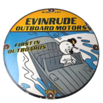 Vintage Evinrude Outboards Porcelain Sign – Boat Motor Gas Engines Casper Sign - Image 2