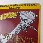 Vintage Evinrude Outboards Sign – Porcelain Marine Boating Fishing Gas Pump Sign - Image 12