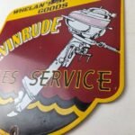 Vintage Evinrude Outboards Sign – Porcelain Marine Boating Fishing Gas Pump Sign - Image 13