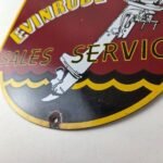 Vintage Evinrude Outboards Sign – Porcelain Marine Boating Fishing Gas Pump Sign - Image 14