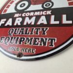 Vintage Farmall International Harvester Sign – Porcelain Farm Barn Gas Pump Sign - Image 14