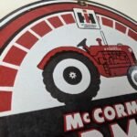 Vintage Farmall International Harvester Sign – Porcelain Farm Barn Gas Pump Sign - Image 5