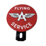 Vintage Flying A Gas Sign Topper – Porcelain License Plate Auto Topper - Image 2
