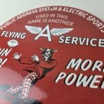 Vintage Flying A Gasoline Sign – 49ers Football Sports Porcelain Gas Pump Sign - Image 9