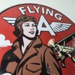 Vintage Flying A Gasoline Sign – Airplane Pilot Gas Pump Service Station Sign - Image 5
