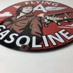 Vintage Flying A Gasoline Sign – Airplane Pilot Gas Pump Service Station Sign - Image 10