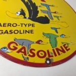 Vintage Flying A Gasoline Sign – Aviation Ducks Porcelain Gas Service Pump Sign - Image 11