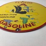 Vintage Flying A Gasoline Sign – Aviation Ducks Porcelain Gas Service Pump Sign - Image 10