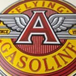 Vintage Flying A Gasoline Sign – Gas Oil Service Station Pump Advertising Sign - Image 4