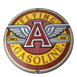 Vintage Flying A Gasoline Sign – Gas Oil Service Station Pump Advertising Sign - Image 2