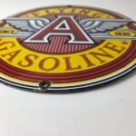 Vintage Flying A Gasoline Sign – Gas Oil Service Station Pump Advertising Sign - Image 9