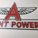 Vintage Flying A Gasoline Sign – Giant Power Gas Service Pump Advertising Sign - Image 4