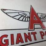 Vintage Flying A Gasoline Sign – Giant Power Gas Service Pump Advertising Sign - Image 5