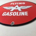 Vintage Flying A Gasoline Sign – Porcelain Aviation Service Gas Pump Sign - Image 10