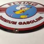 Vintage Flying A Gasoline Sign – Porcelain Aviation Service Hang Glider Sign - Image 14