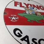 Vintage Flying A Gasoline Sign – The Jetsons Gas Service Station Porcelain Sign - Image 6