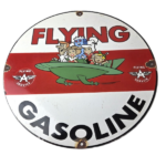 Vintage Flying A Gasoline Sign – The Jetsons Gas Service Station Porcelain Sign