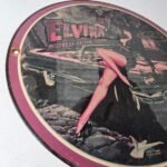 Vintage Ford Sign – Elvira Mistress Porcelain Gas Pump Station Sign - Image 6