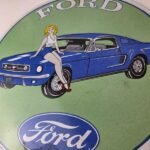 Vintage Ford Sign – Mustang Ford Automobile Service Station Gas Pump Sign - Image 4