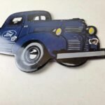 Vintage Ford Trucks Sign – Gas Motor Oil Pump Automotive Service Porcelain Sign - Image 13