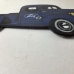 Vintage Ford Trucks Sign – Gas Motor Oil Pump Automotive Service Porcelain Sign - Image 10