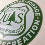 Vintage Forest Service Sign – Agricultural Outdoor Camp Gas Pump Porcelain Sign - Image 13