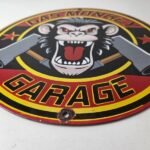 Vintage Gas Monkey Garage Porcelain Sign – Gas Pump Service Station Shop Sign - Image 10